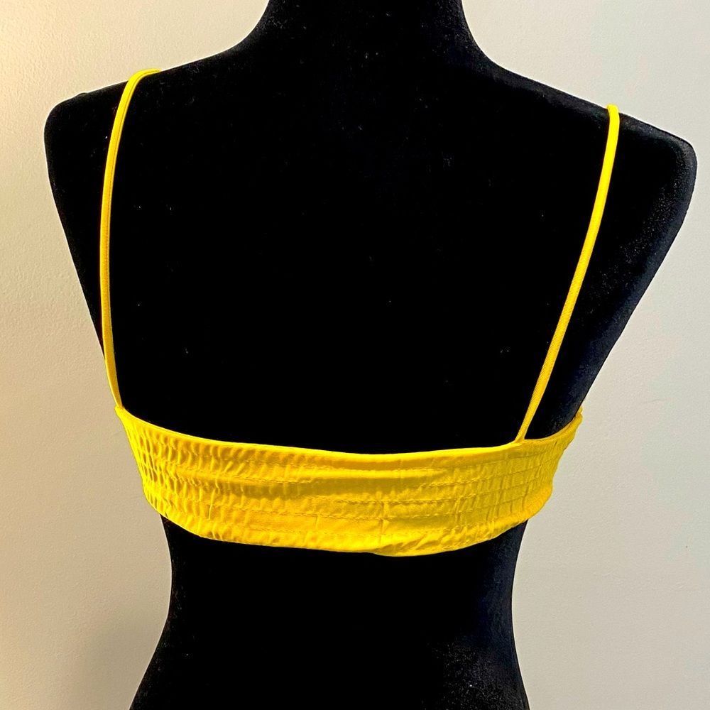 Stretchy Yellow Bikini Top - Picture 2 of 5